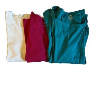 3 L.L Bean 2X Shirt Bundle Classic Basic Soft Comfortable Staple Stretchy